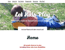 Tablet Screenshot of letkidsplay.com